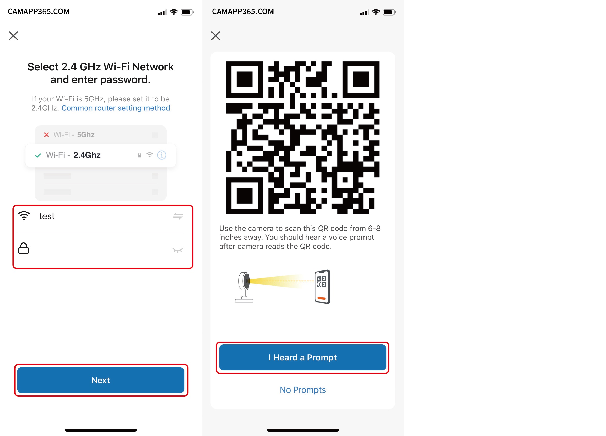 OR Code connect - LaView Camera Setup Manual