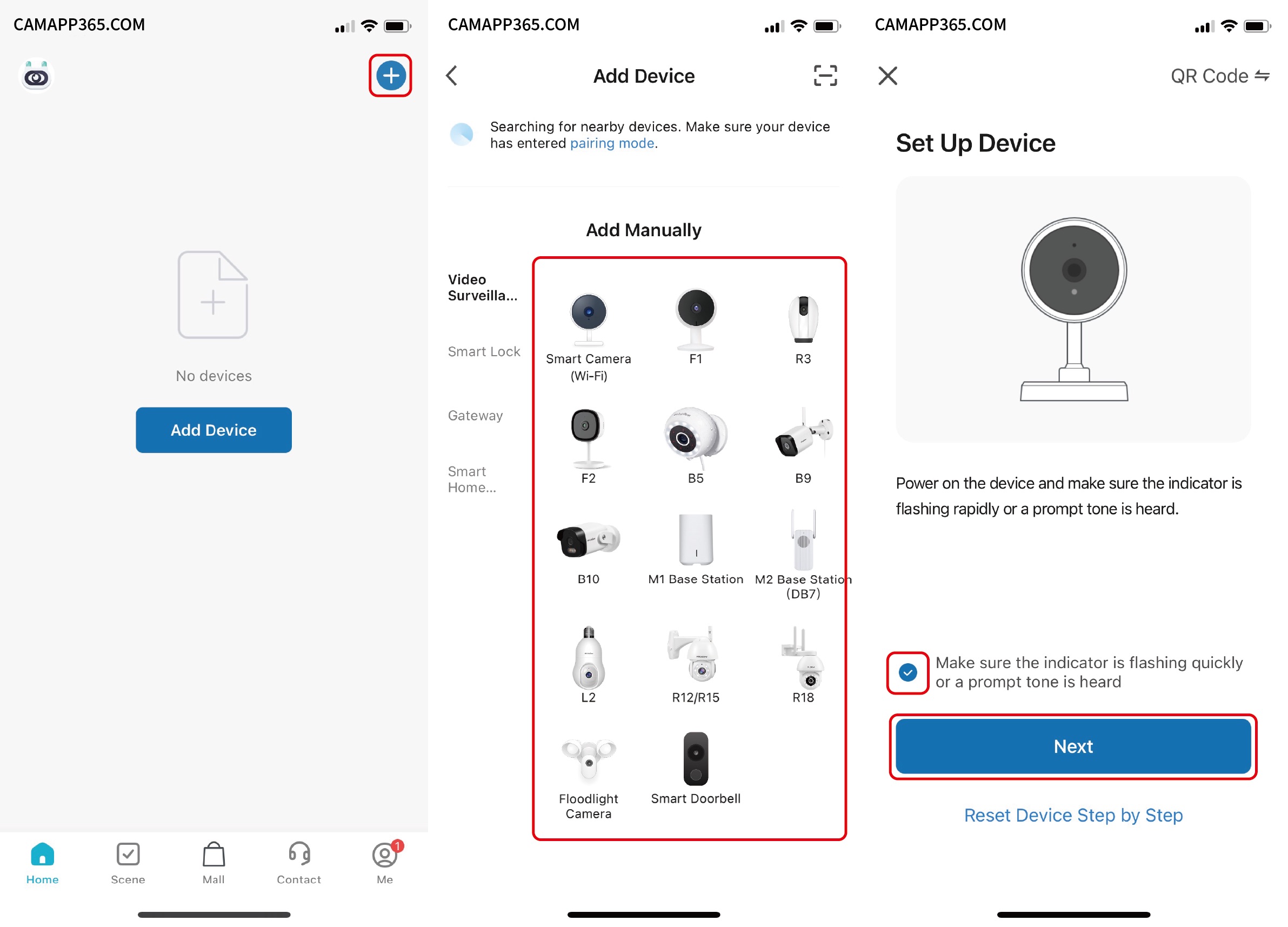 OR Code connect - LaView Camera Setup Manual