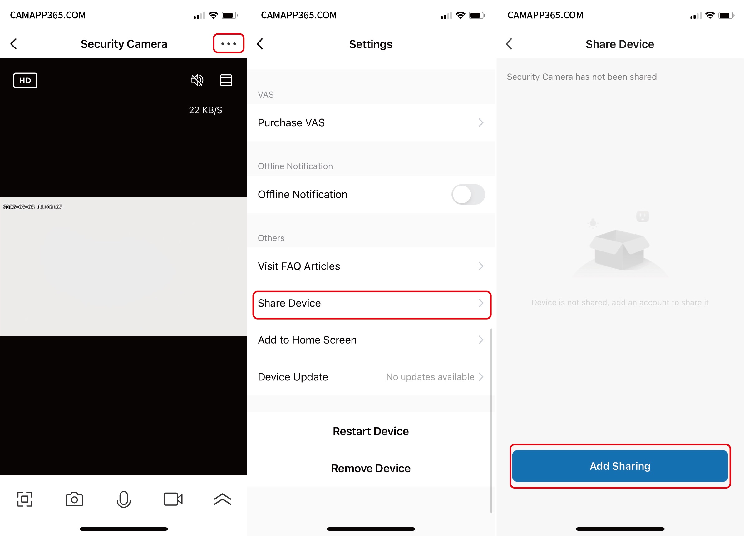 Share LaView Camera - LaView Camera Setup Manual
