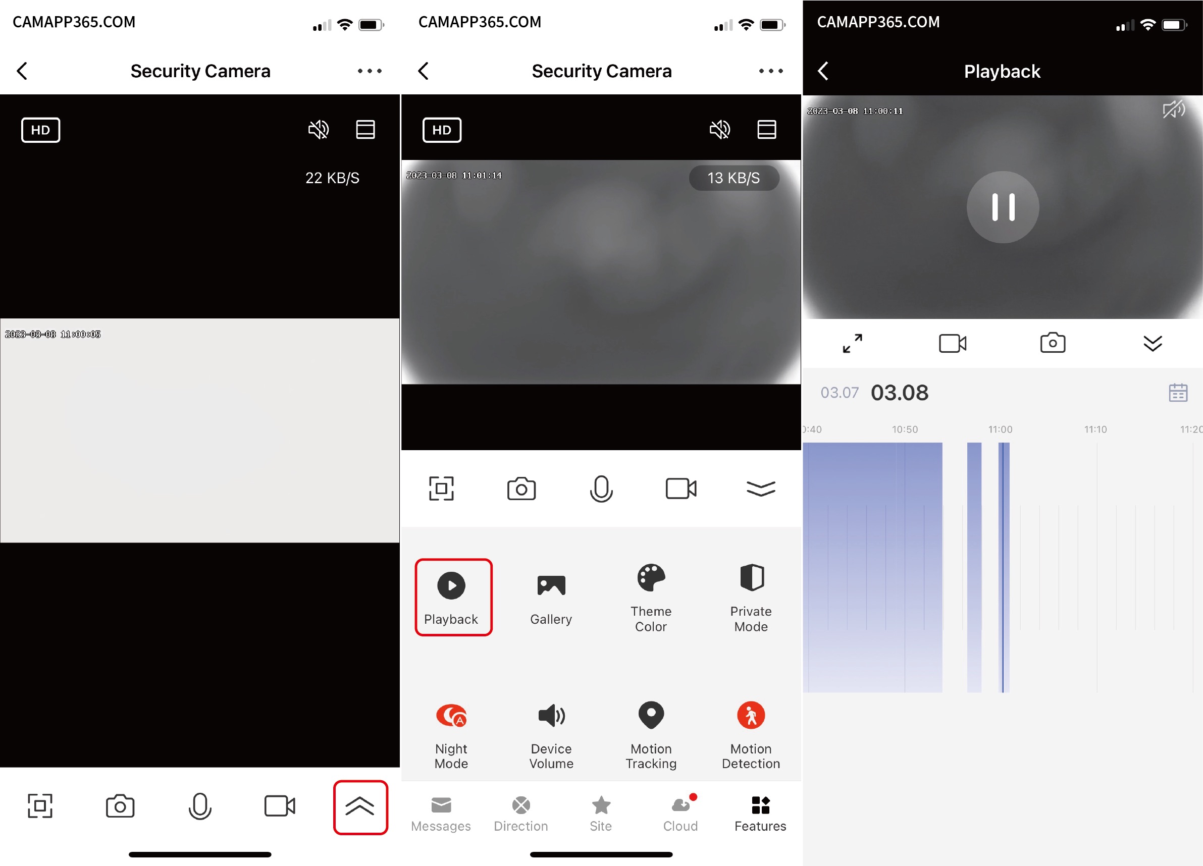 View recording video - LaView Camera Setup Manual