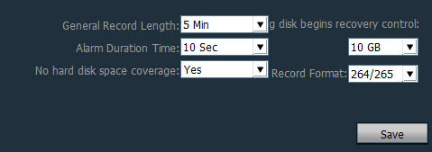 Recording Settings
