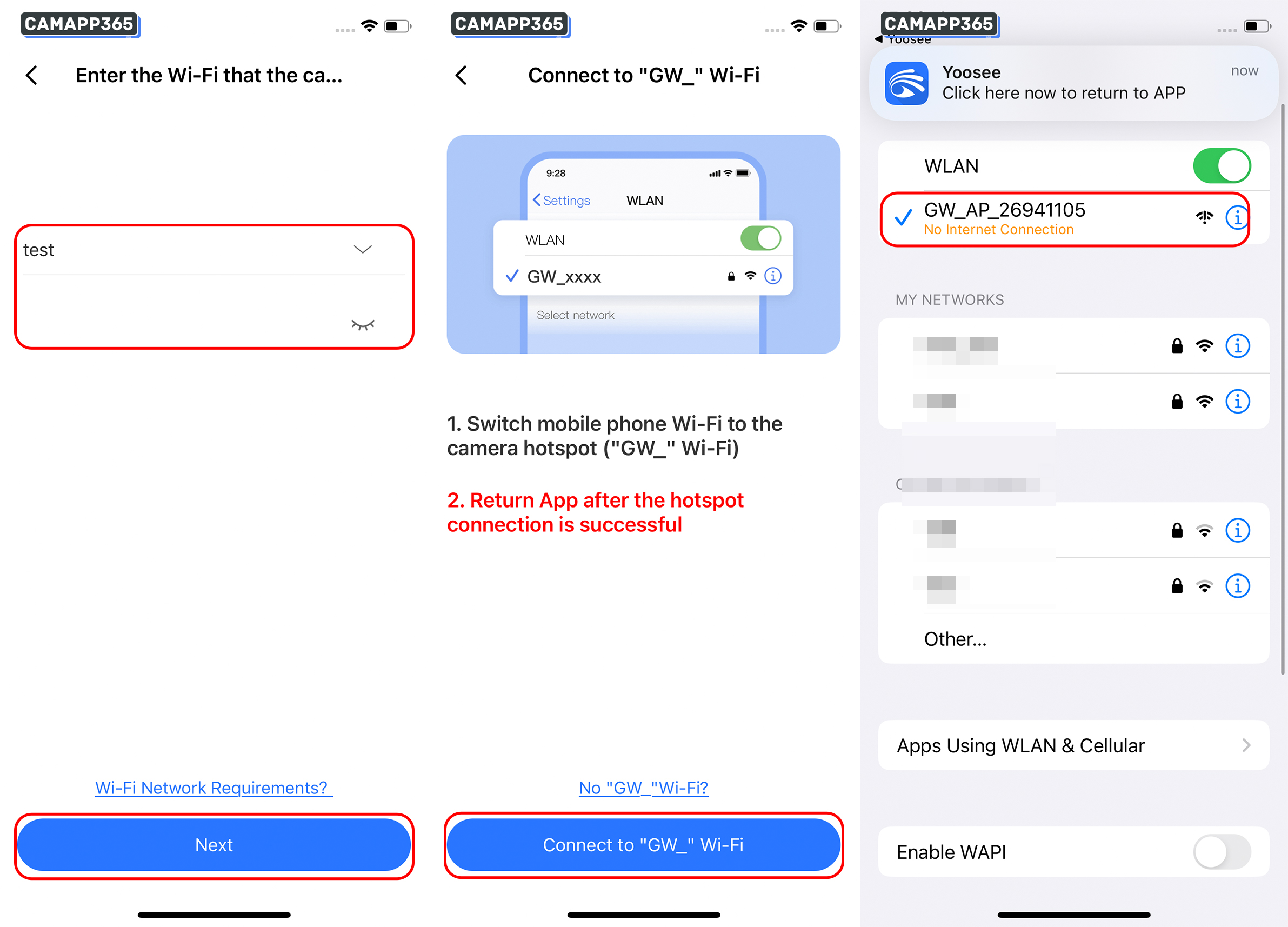 Add devices manually - Connect Yoosee CameraTo Wifi