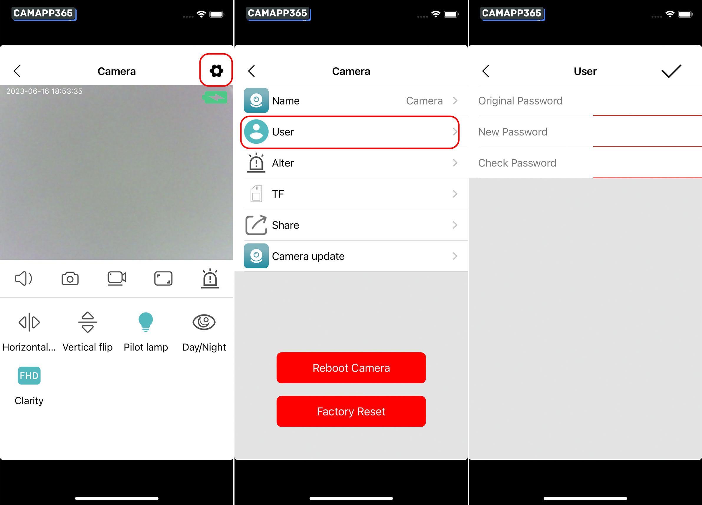 Change Default Password