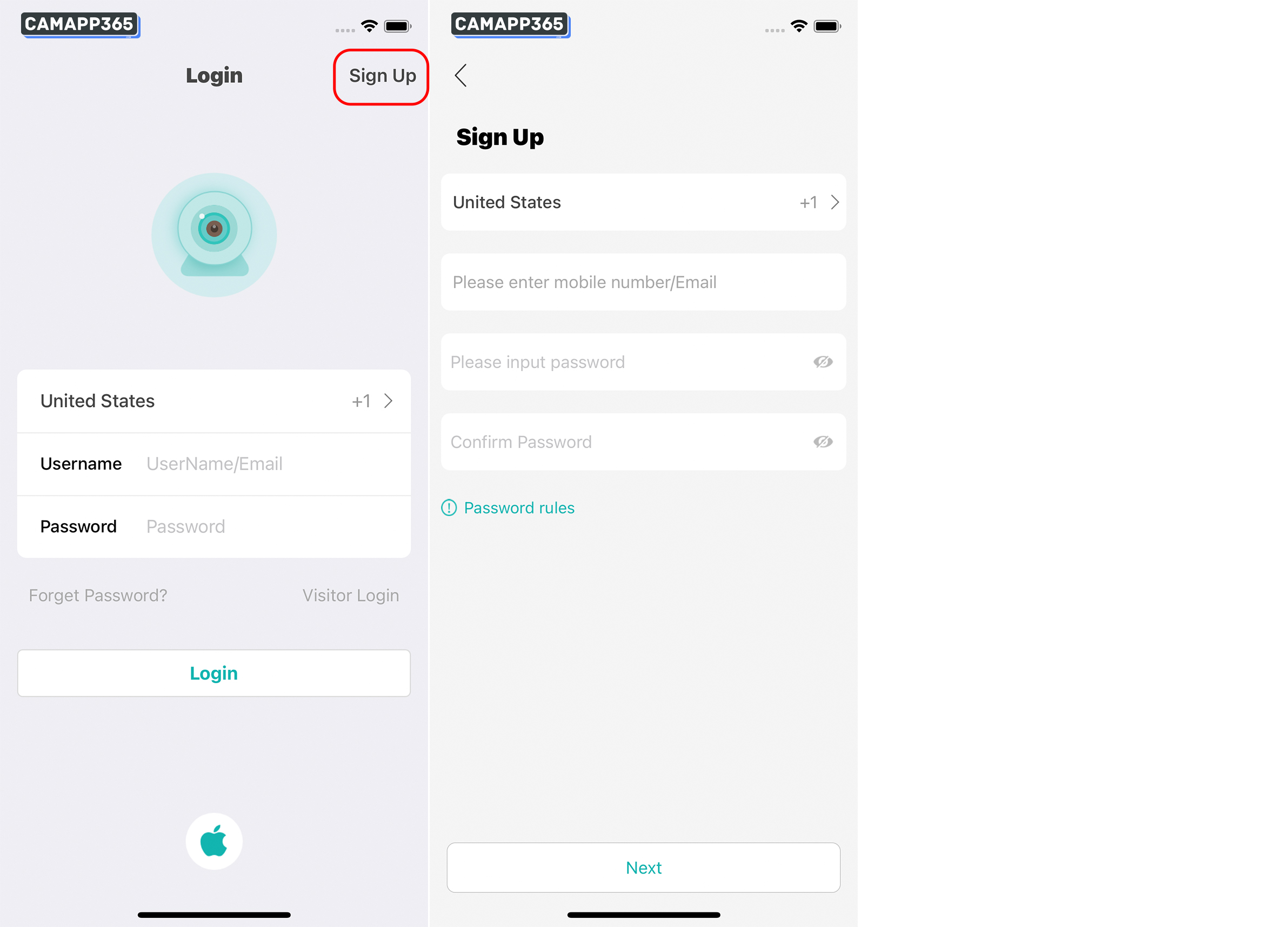 Register account and login iCSee