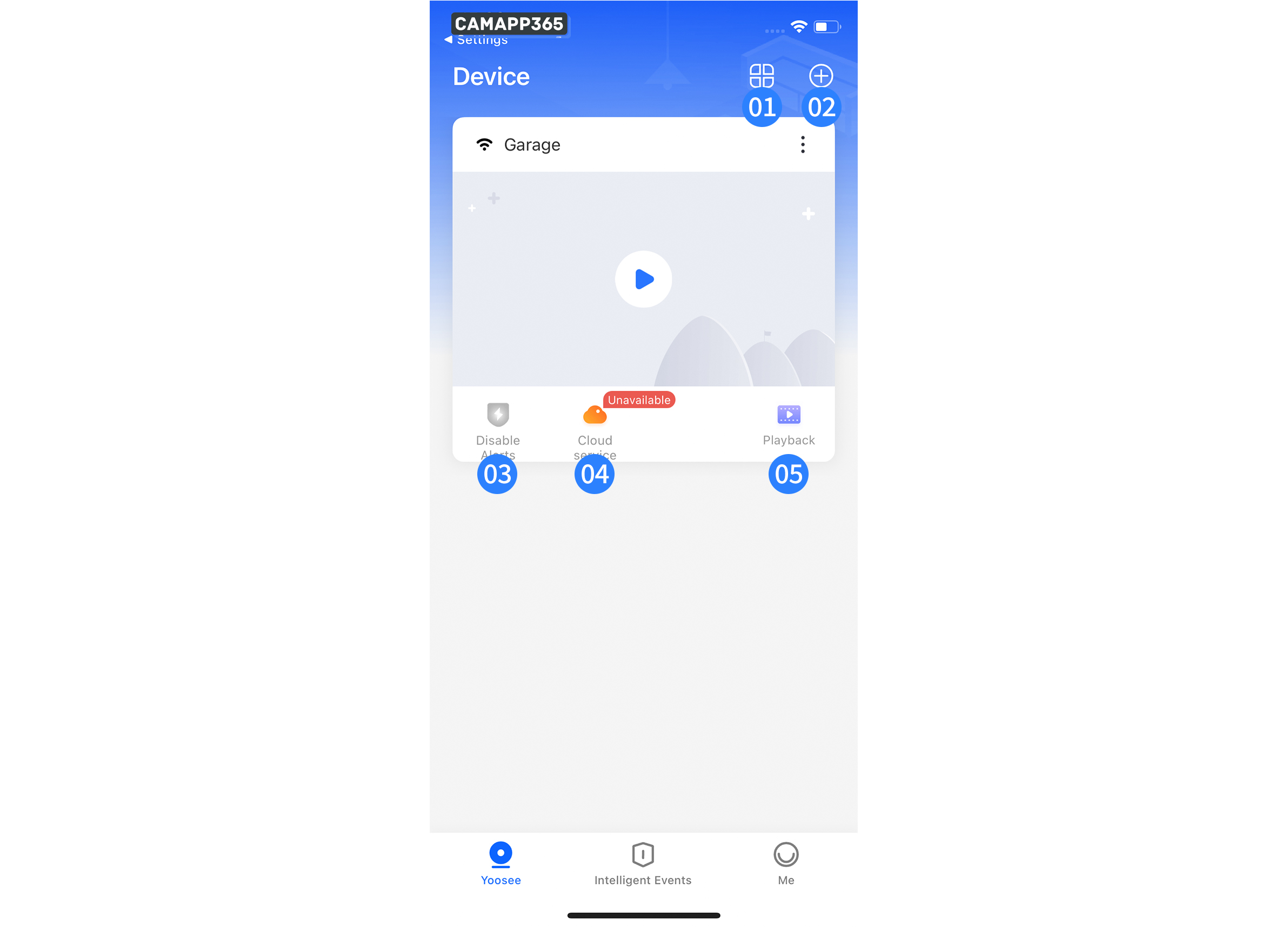 YOOSEE APP interface description