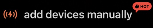 add devices manually