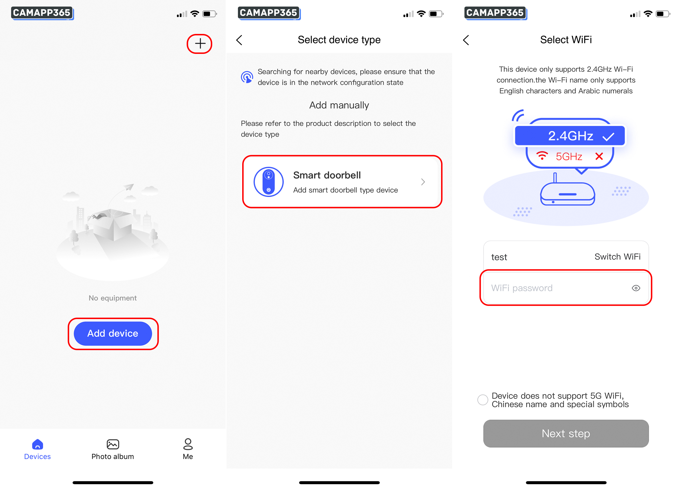 Connect X Smart Home Doorbell to wifi