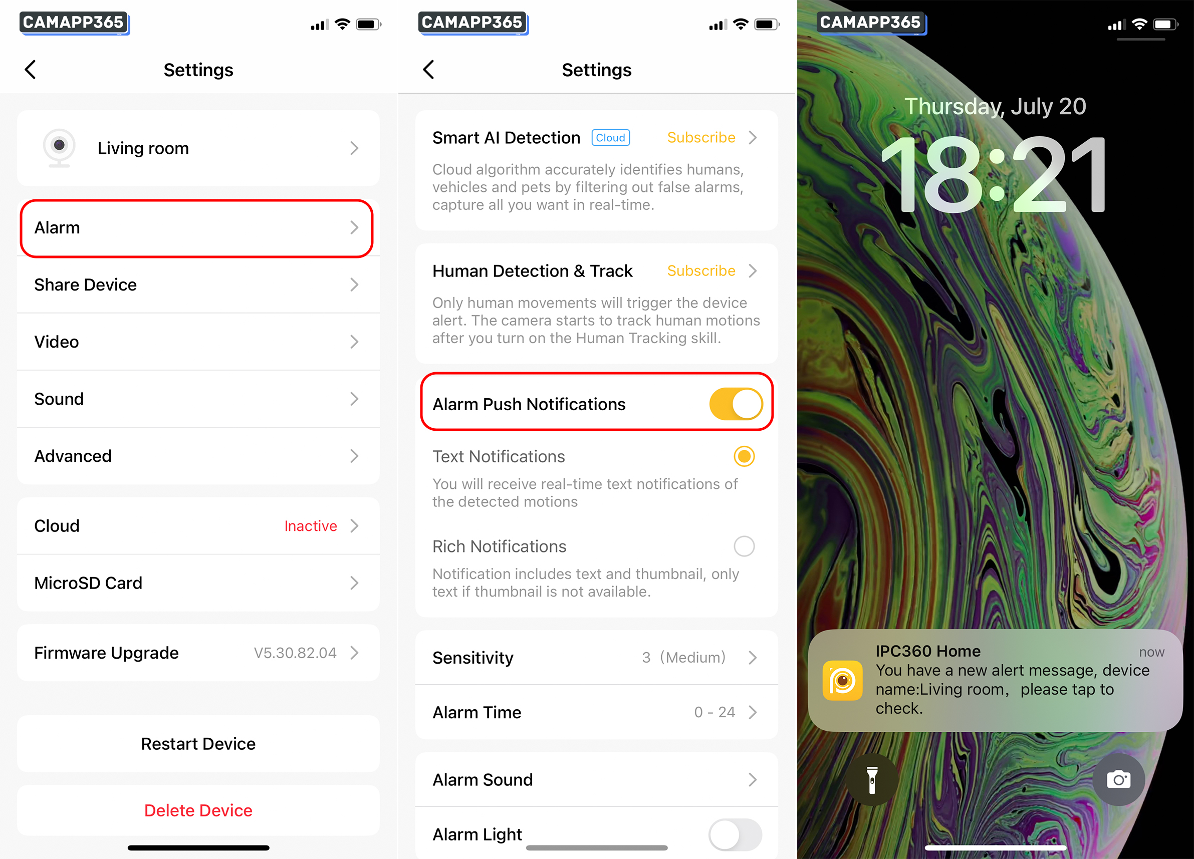 Motion Detection Settings