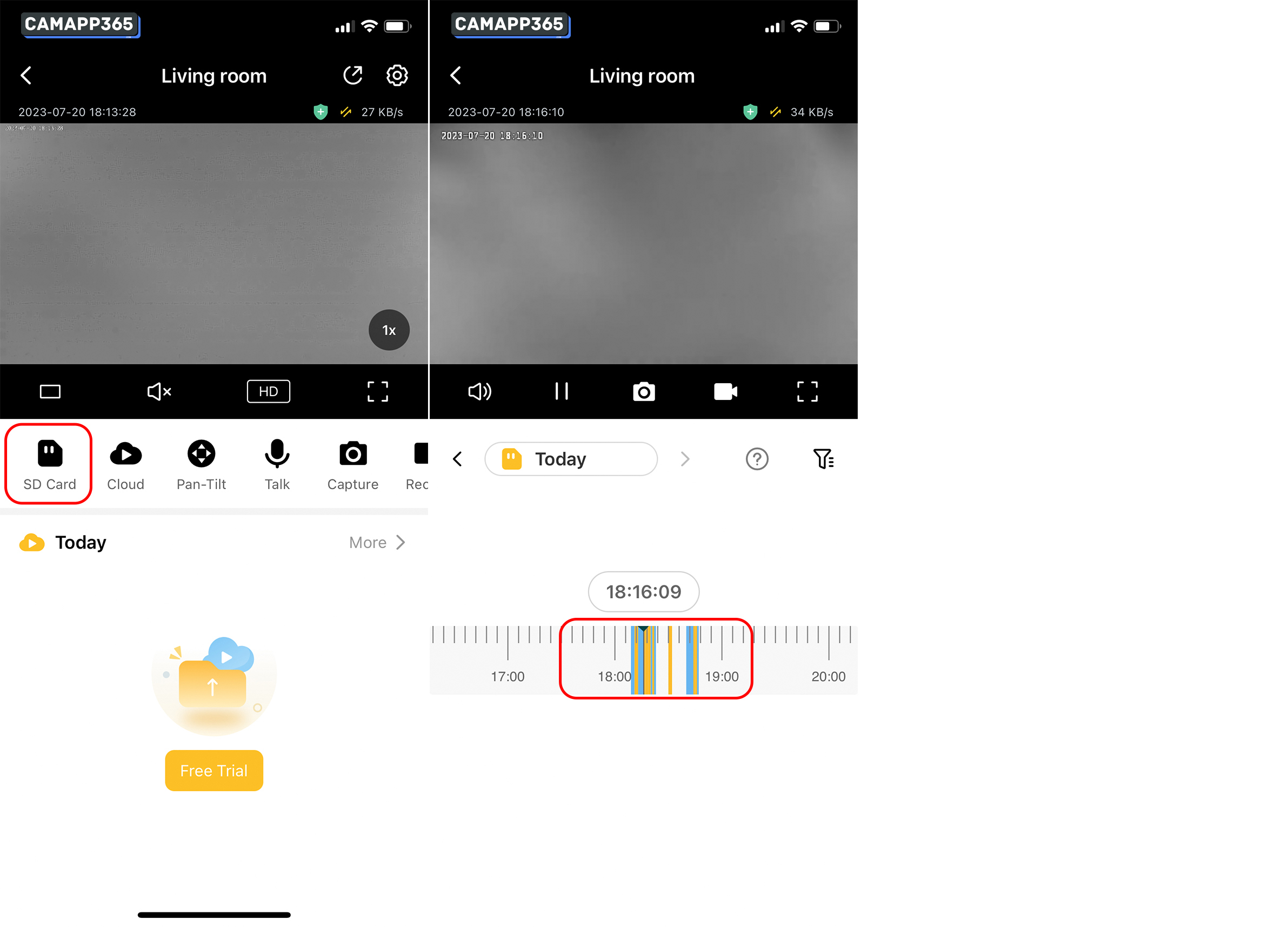 Viewing Memory Card Recordings