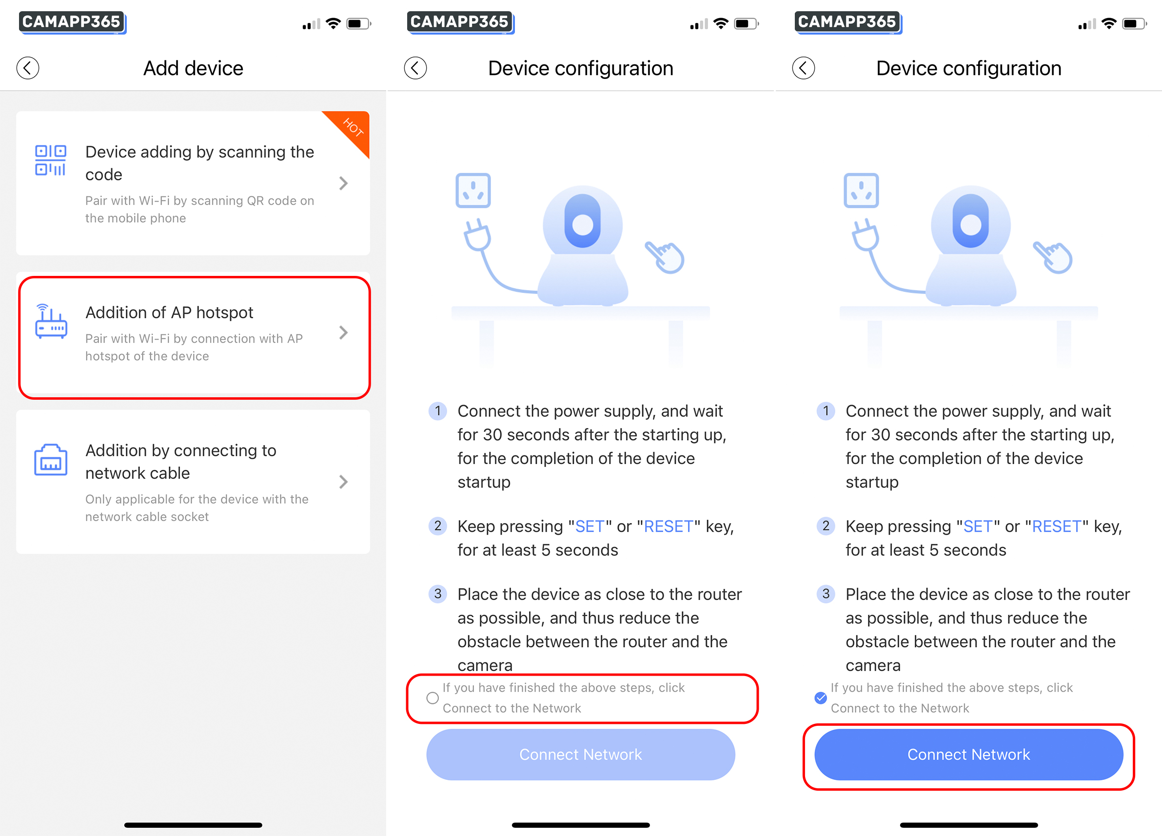 AP hotspot connection