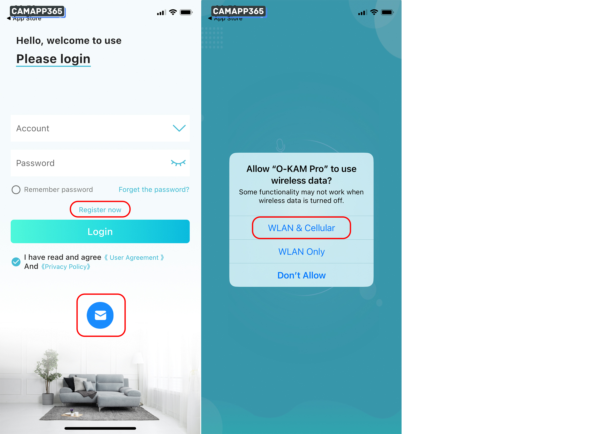 Login&nbsp;O-KAM Pro