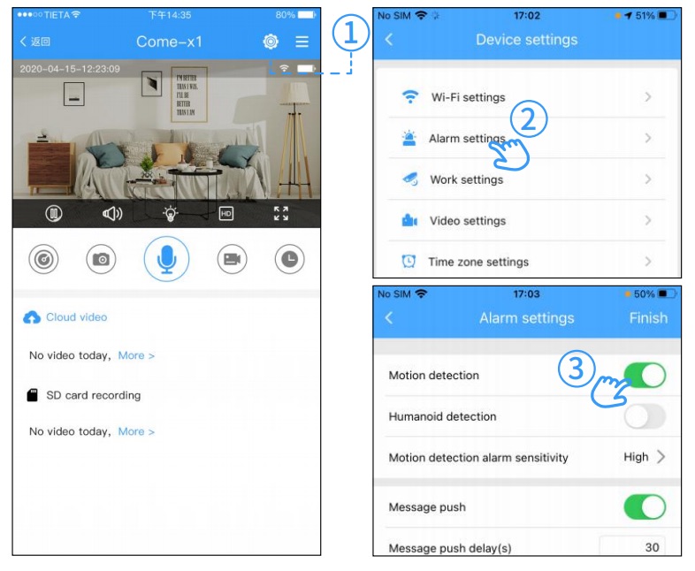 Motion Detection Settings