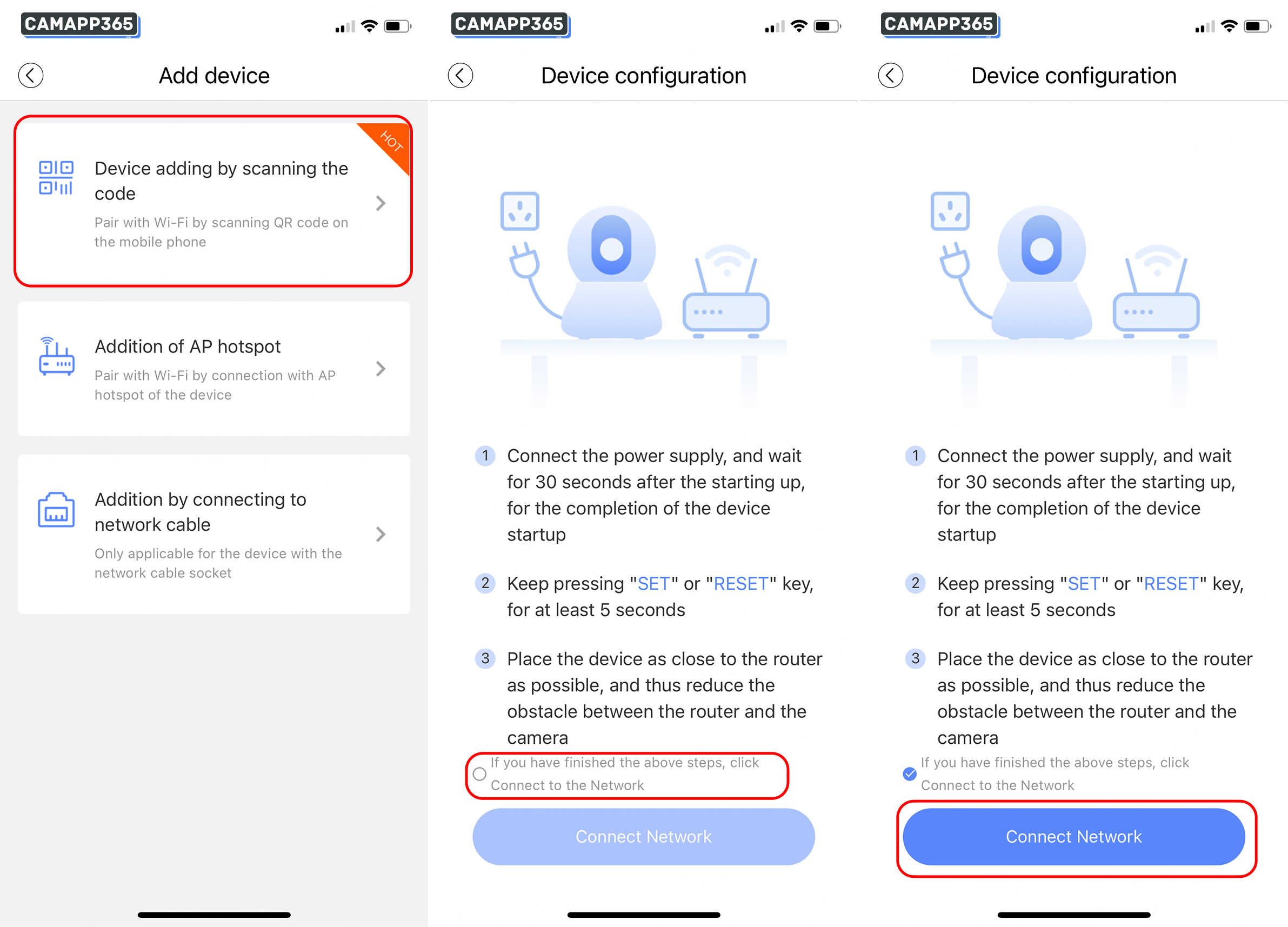 QR Code Connection