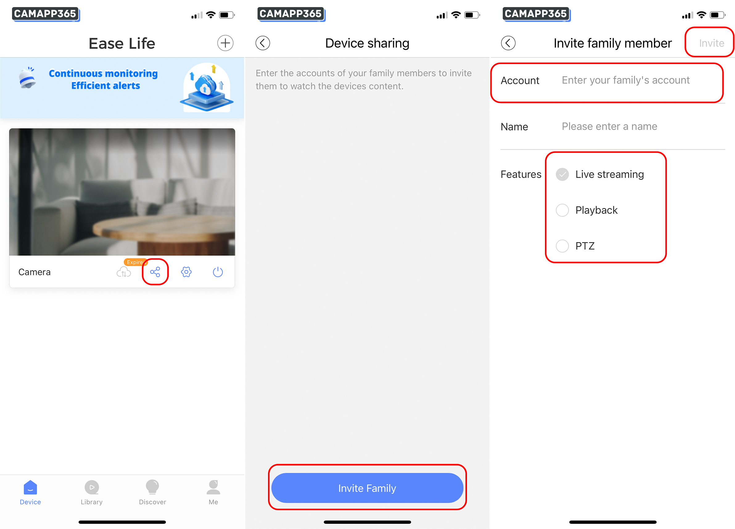Share Ease Life Camera
