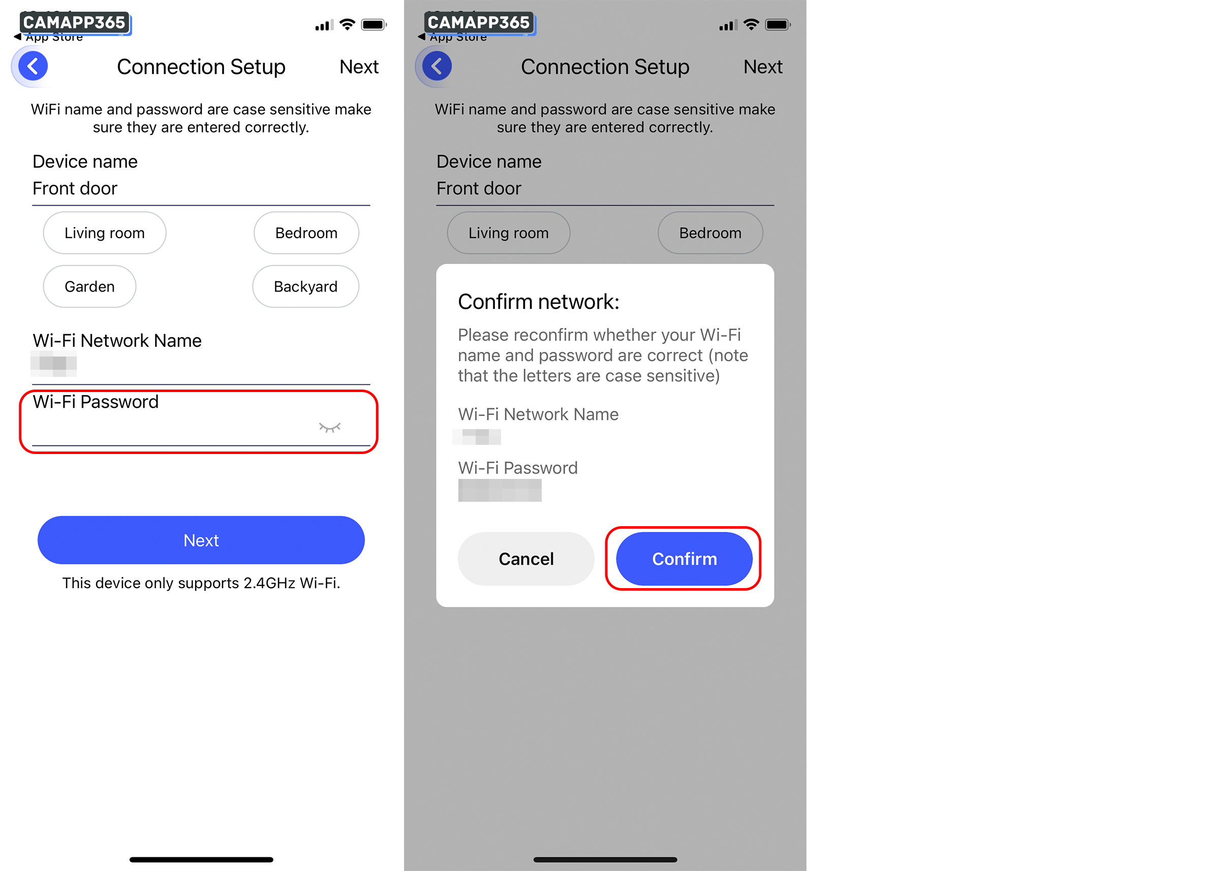 Connect Aiwit Light bulb camera to wifi