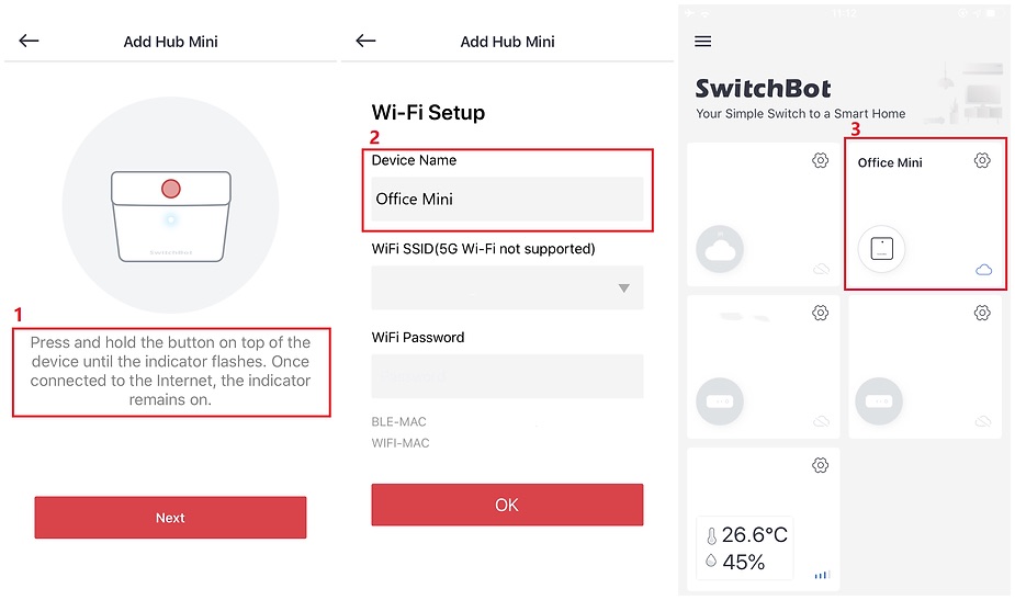 Connect SwitchBot Hub to wifi