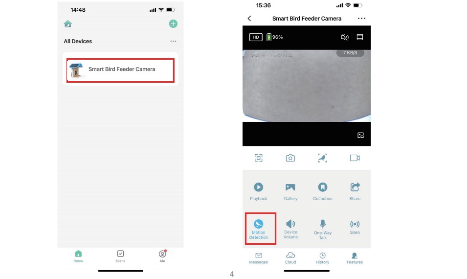Detection settings