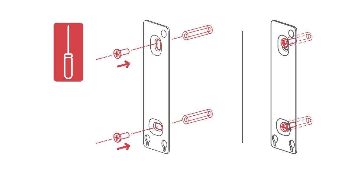 Install SwitchBot Keypad Touch - Install with Screws