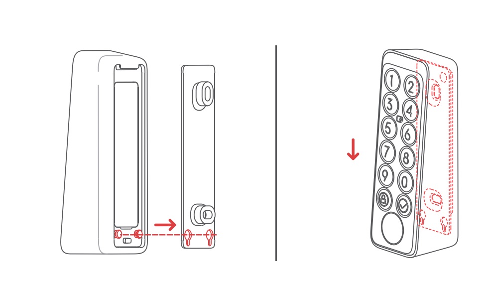 Install SwitchBot Keypad Touch - Install with Screws