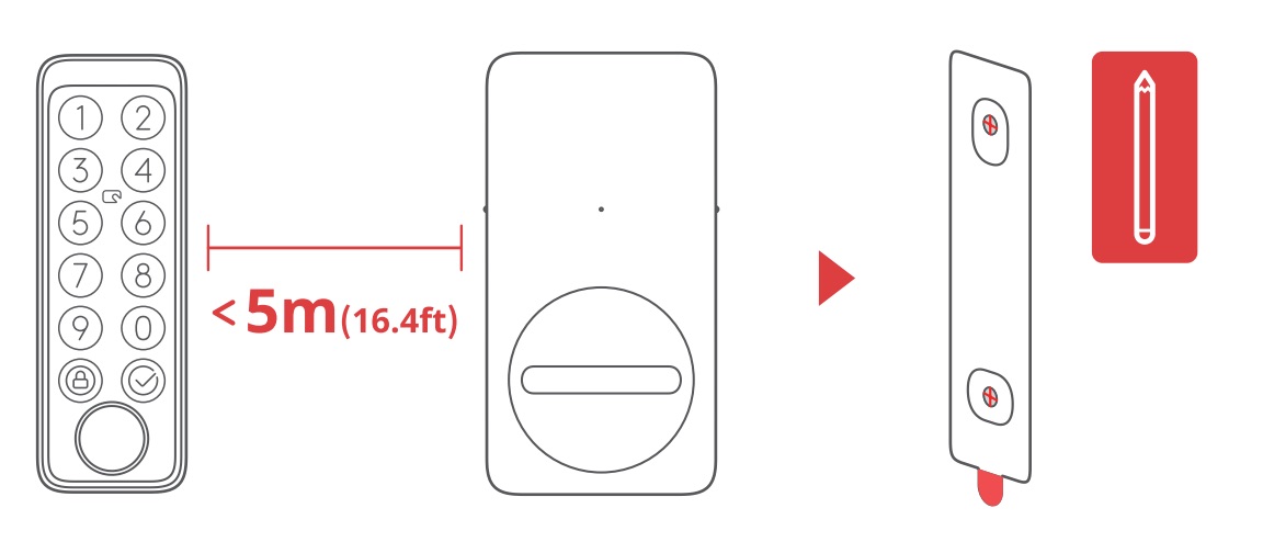 Install SwitchBot Keypad Touch - Install with Screws